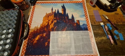 Customer photo review of Fanatsy Castle | Diamond Painting Kit
