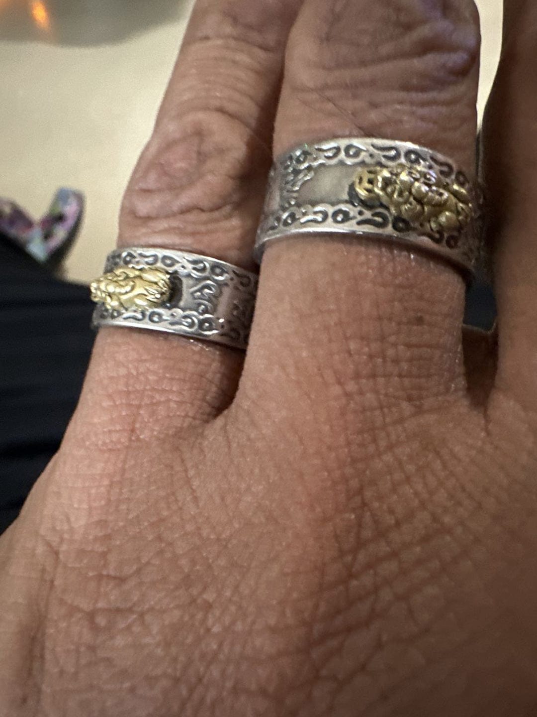 Customer photo review of The Gold Pixiu Mantra Ring
