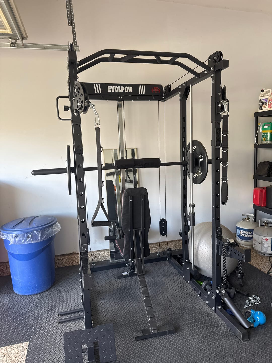 Customer photo review of EVOLPOW M2D Brute All-in-One Smith Machine Home Gym