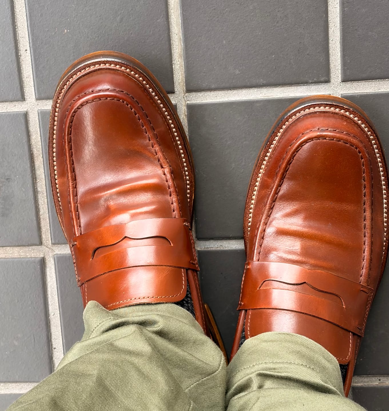 Customer photo review of Classic&Casual　馬革ペニーローファー