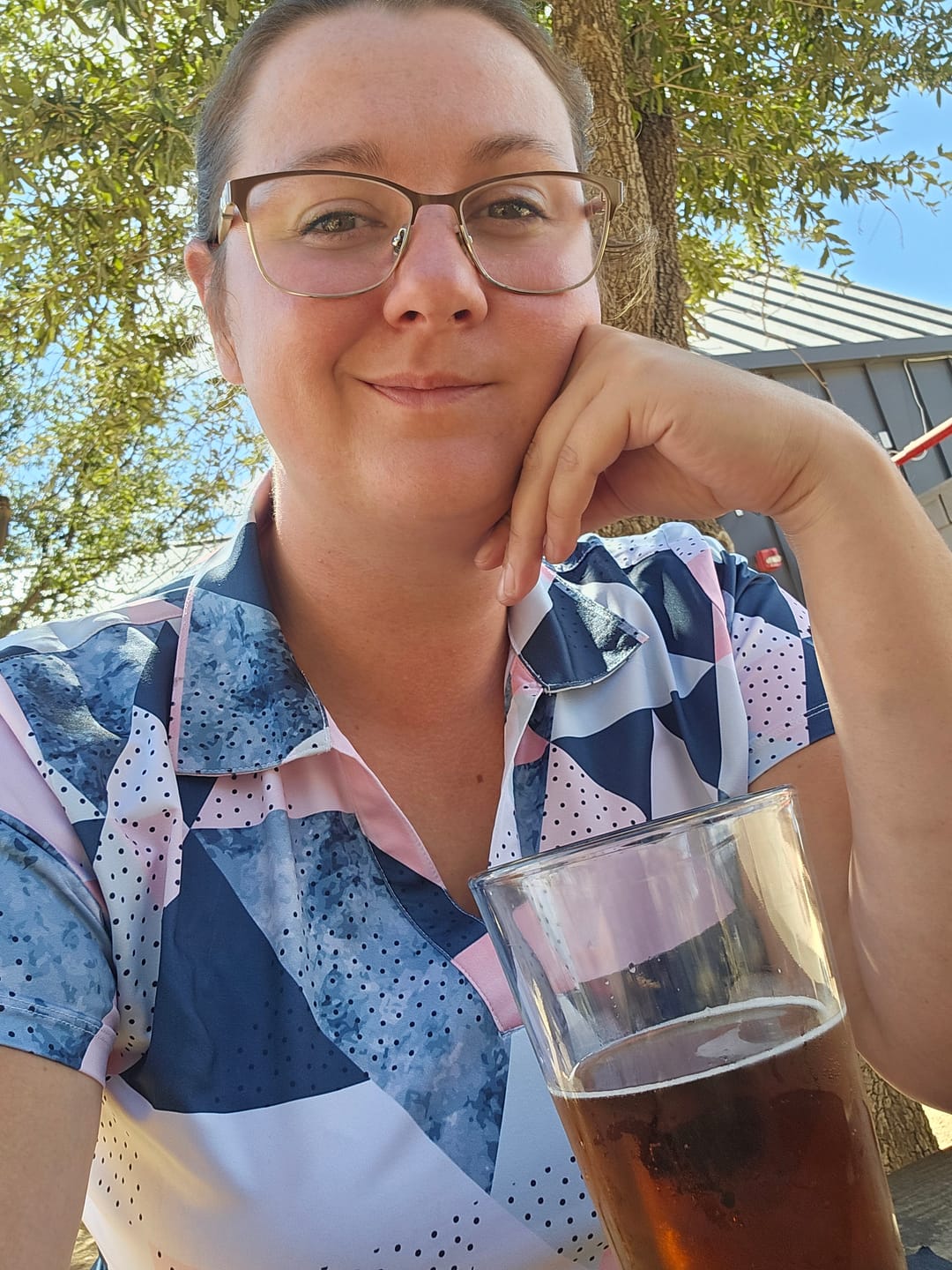 Customer photo review of Birdie Dropper Women's Golf Polo
