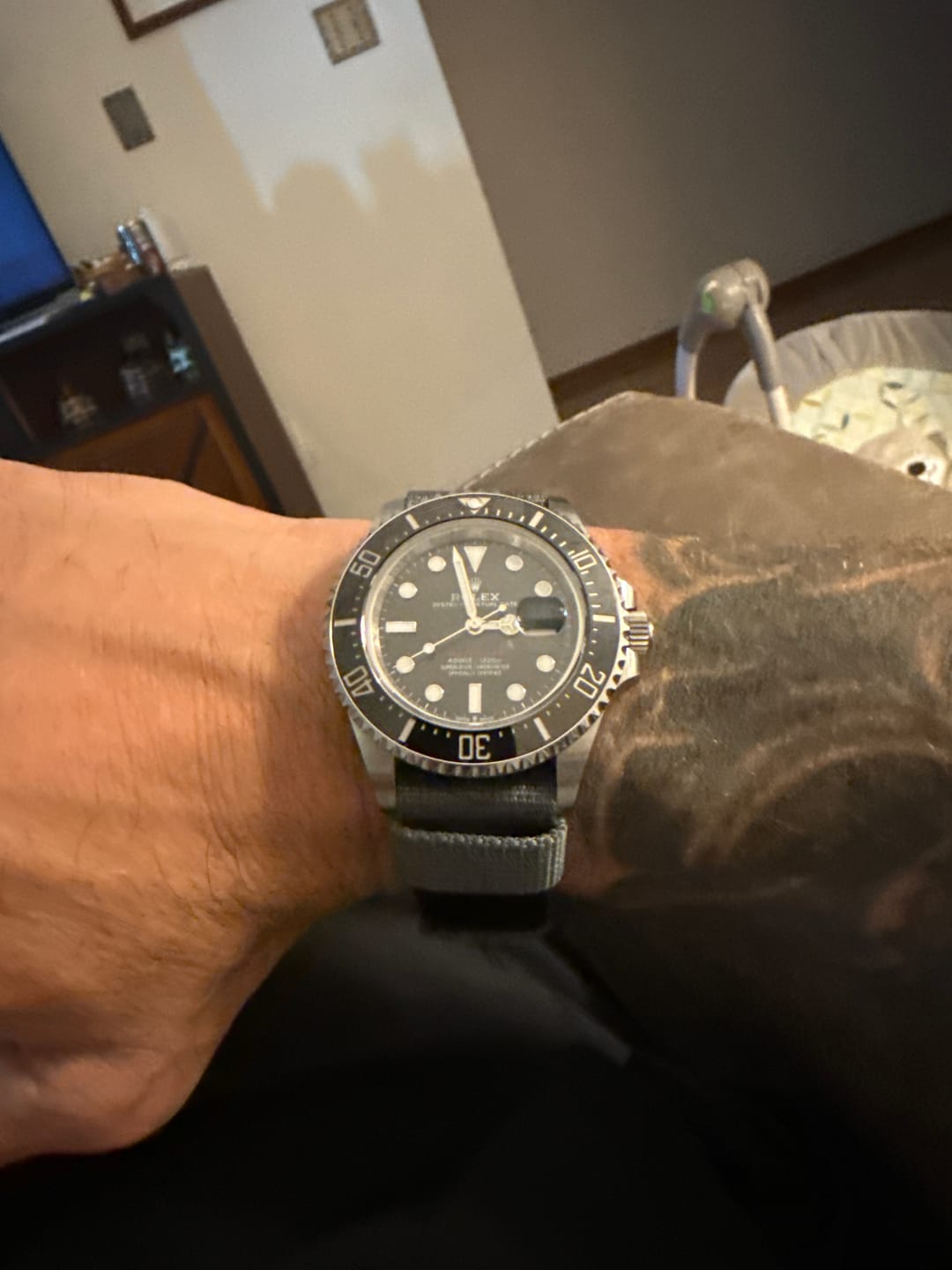 Customer photo review of Glomar Explorer - Hook And Loop Watch Strap