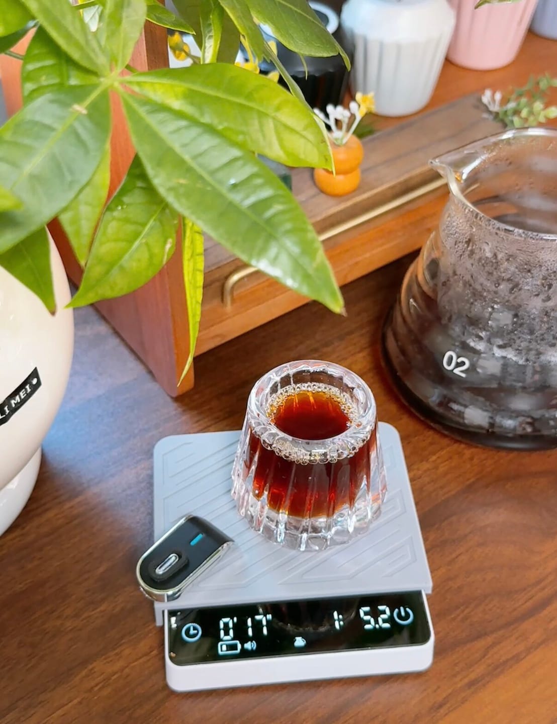 Customer photo review of Zero-G Mini Coffee Scale