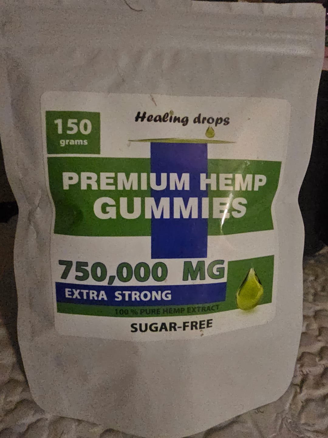 Customer photo review of Hemp Gummy Bears 750,000mg Sugar-Free Premium Organic + Vitamins: C B D E + Omega 3 6 9
