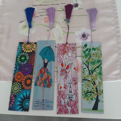 Customer photo review of Decorative Designs | Diamond Painting Bookmarks