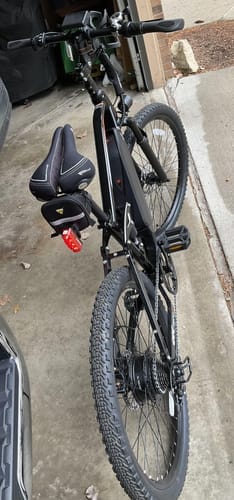 Customer photo review of Eskute® M200F 27.5" Full Suspension Electric Bike