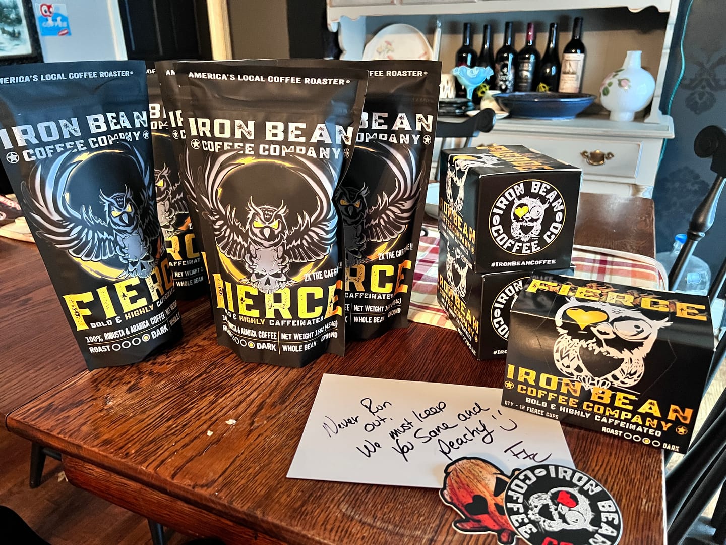Customer photo review of Fierce™ - Highly Caffeinated Dark Roast