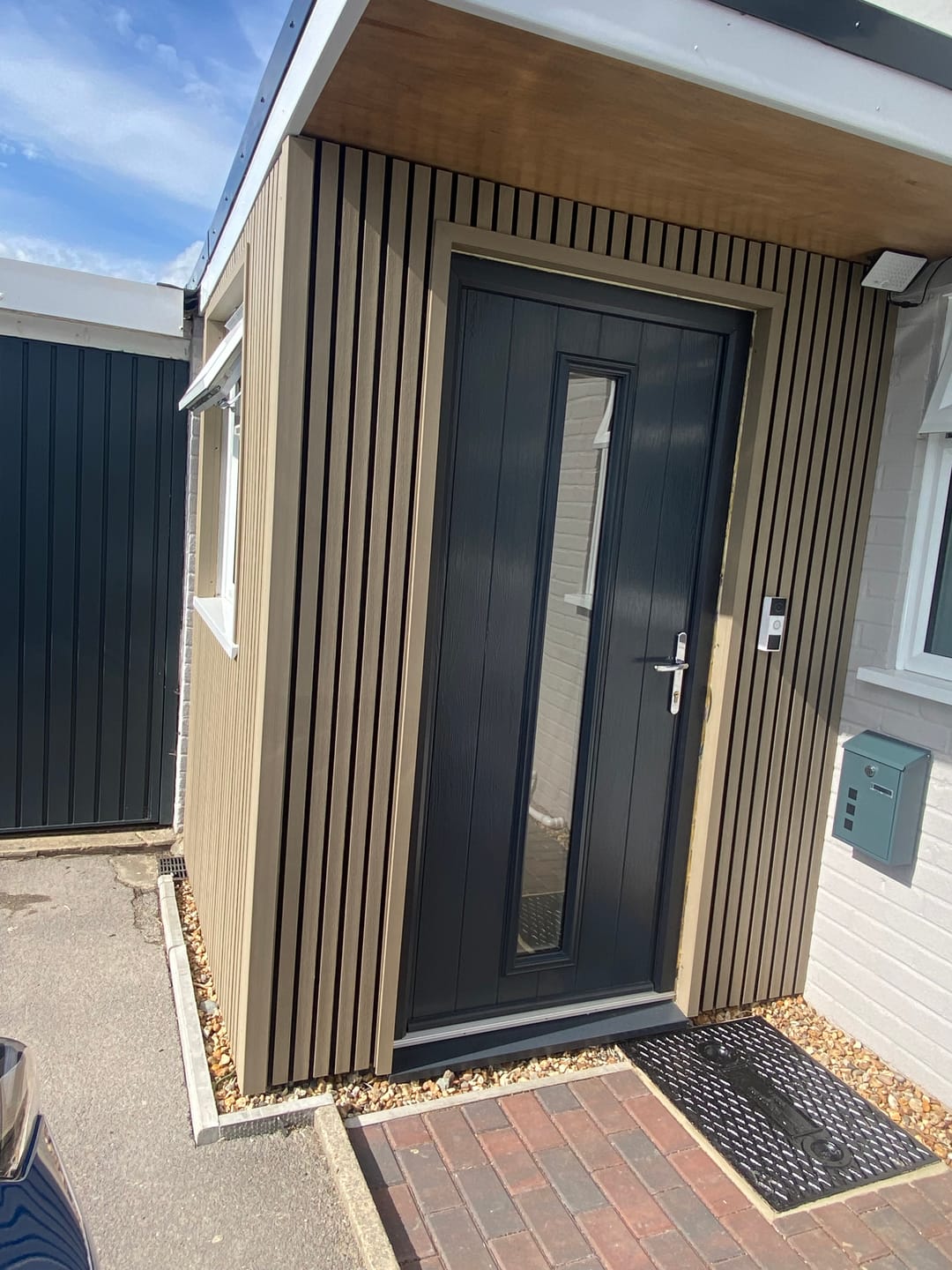 Customer photo review of 2.6M Light Brown WPC Exterior Wall Cladding