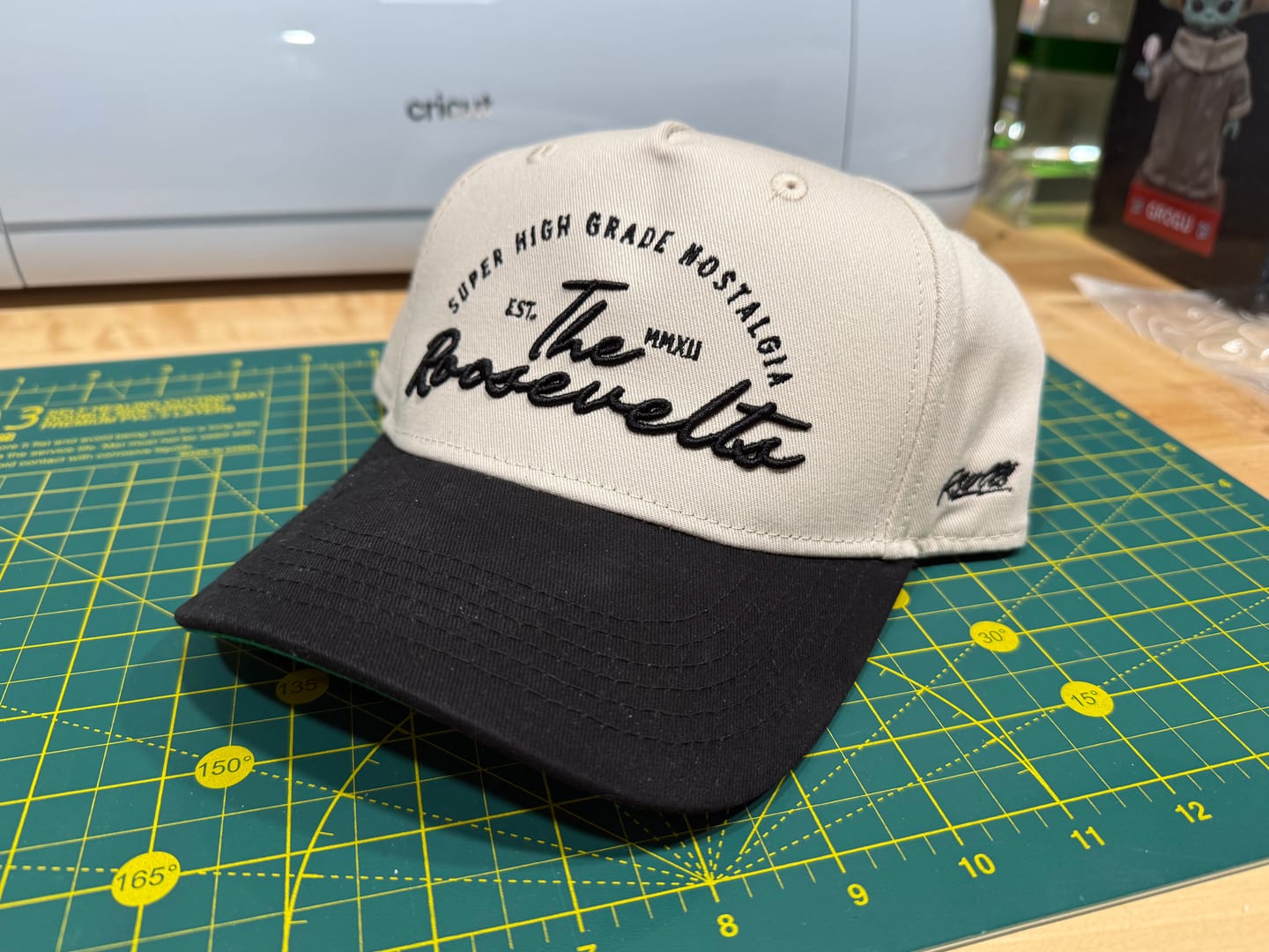 Customer photo review of Super High Grade Nostalgia (Black) – 5-Panel Hat