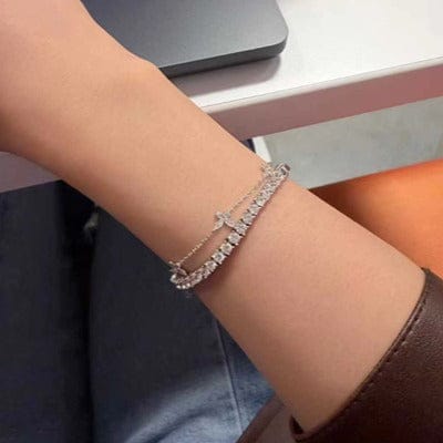 Customer photo review of Round Diamond Tennis Bracelet 5 CTW