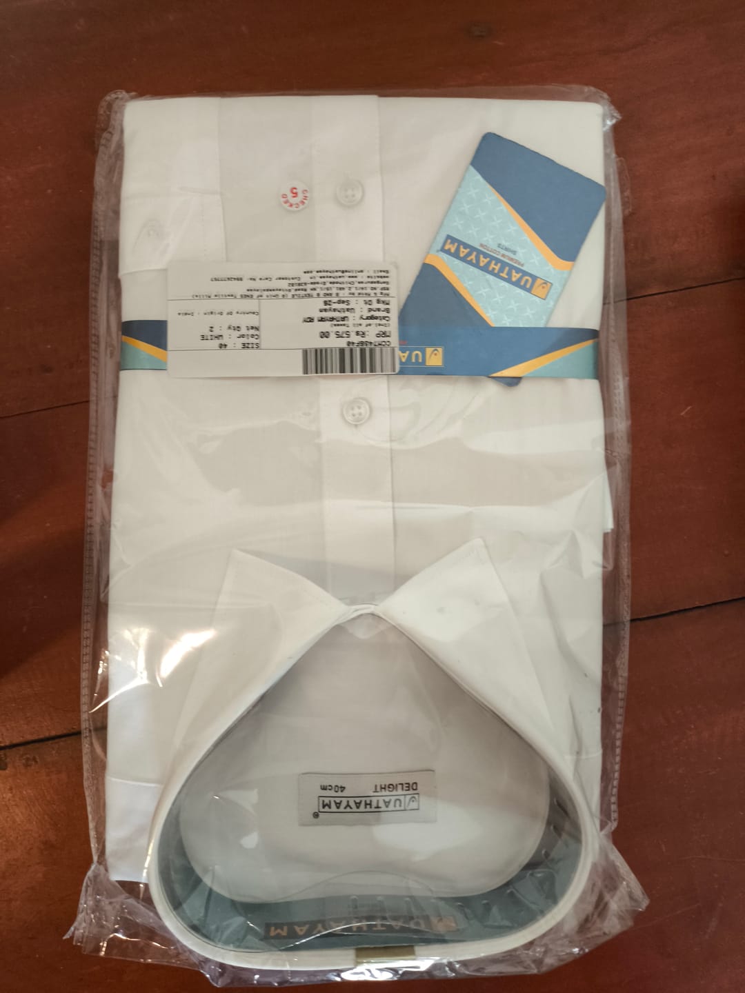 Customer photo review of Double Delight White Shirts - 2 Pcs Combo Pack