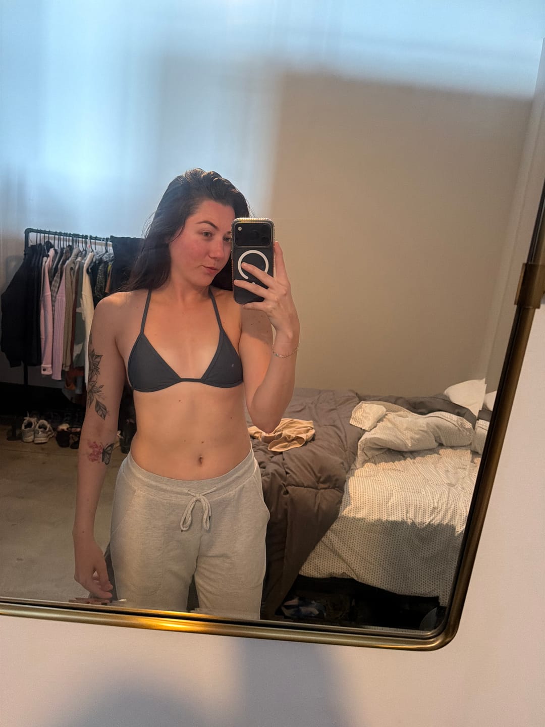 Customer photo review of 008 Micro Bikini Top - Slate Gray