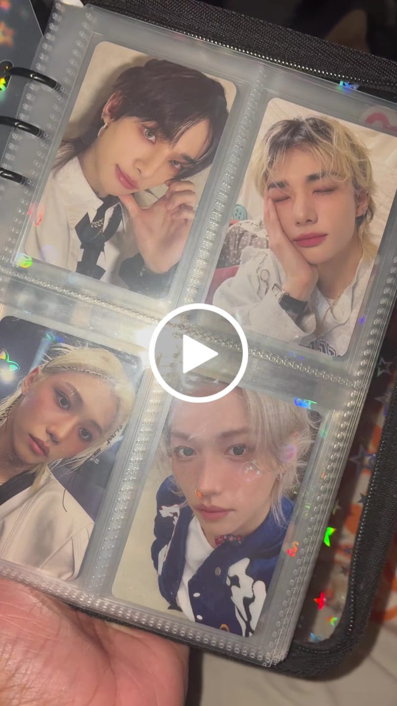 Customer video review of PREMIUM HOLOGRAPHIC PHOTOCARD SLEEVES - SKZOO VERSION