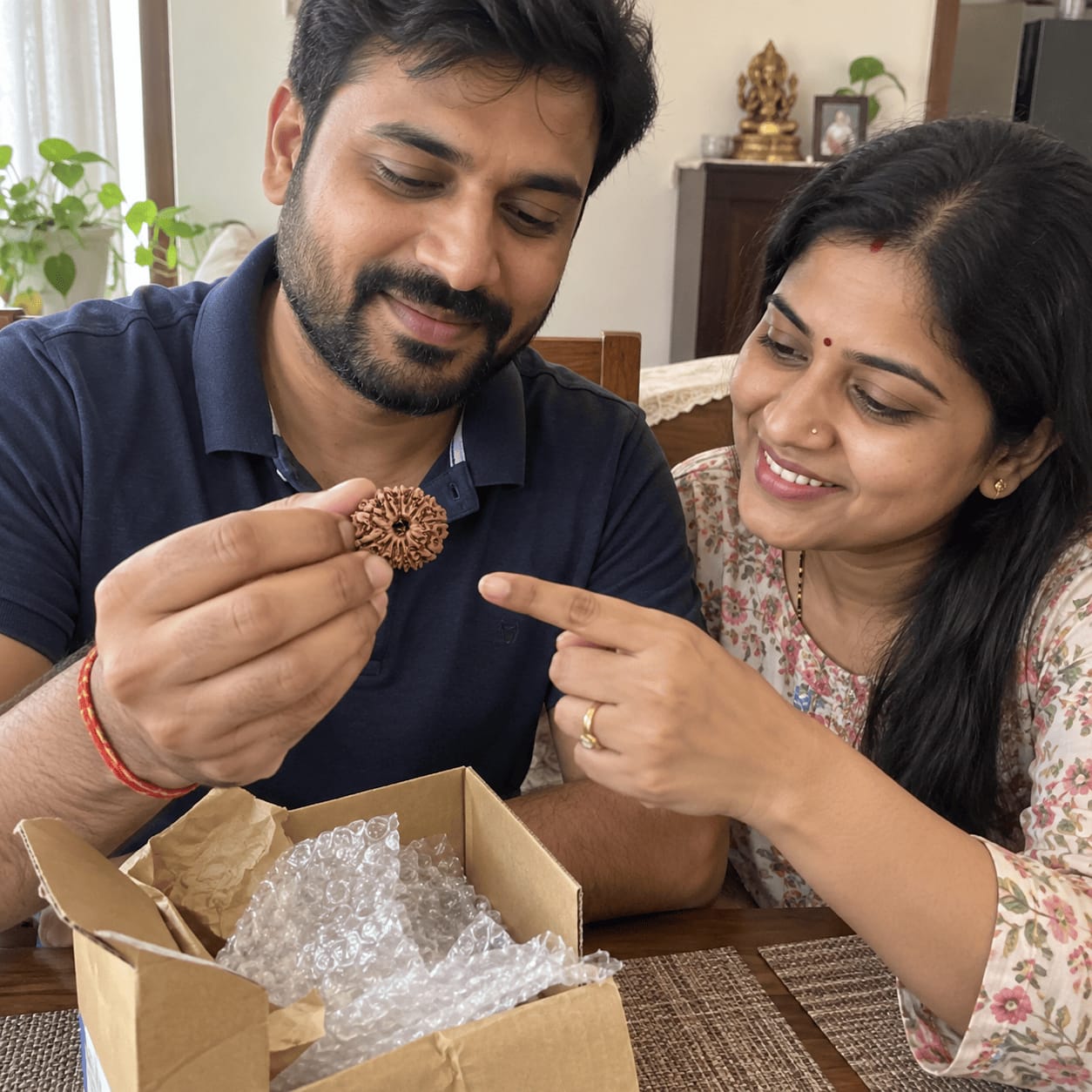 Customer photo review of 12 Mukhi Rudraksha (Nepali)