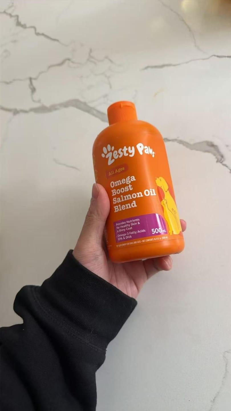 Customer photo review of Wild Alaska Omega-3 Pet Oil