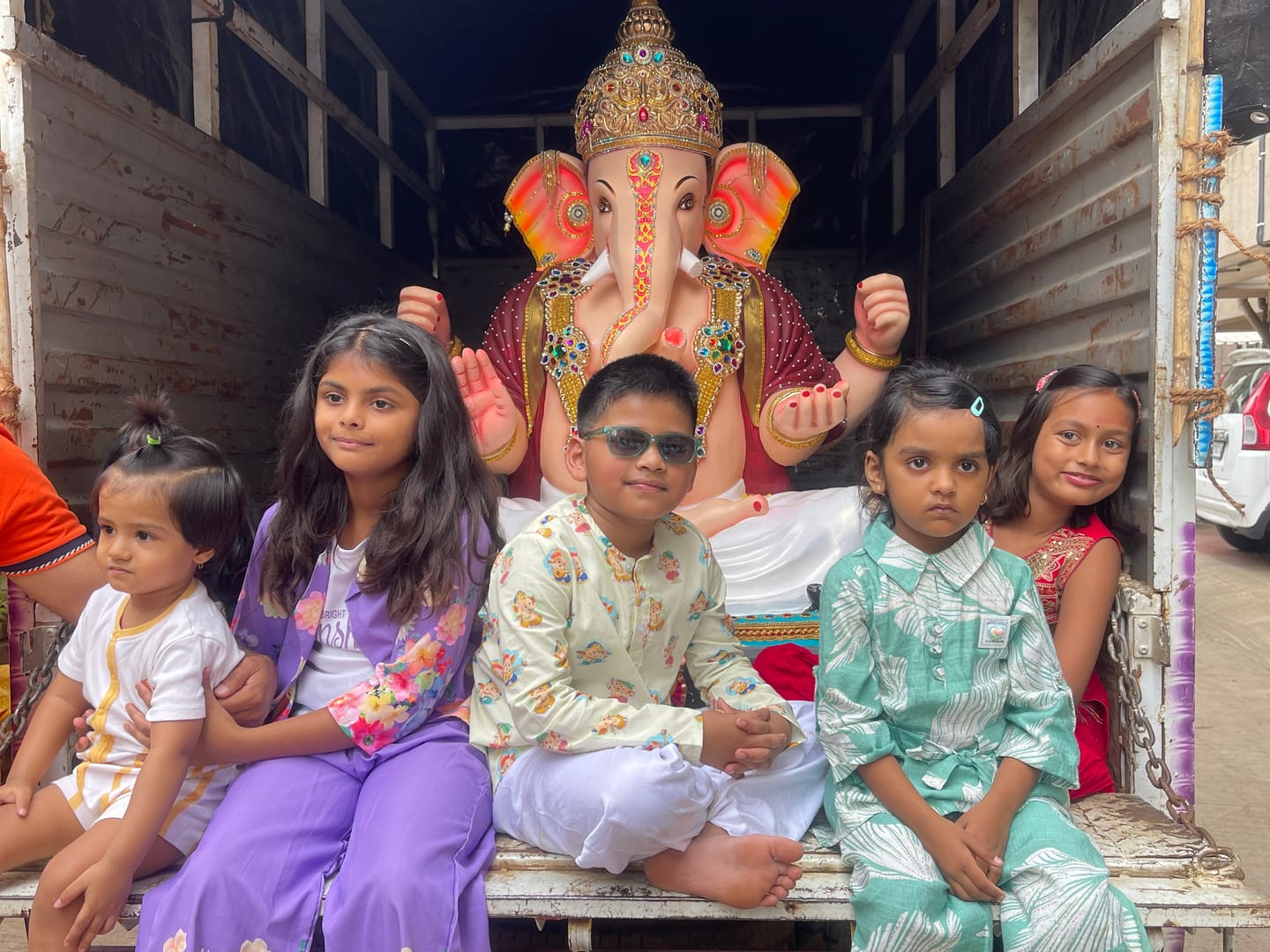 Customer photo review of Musical Ganesha Kurta Pajama