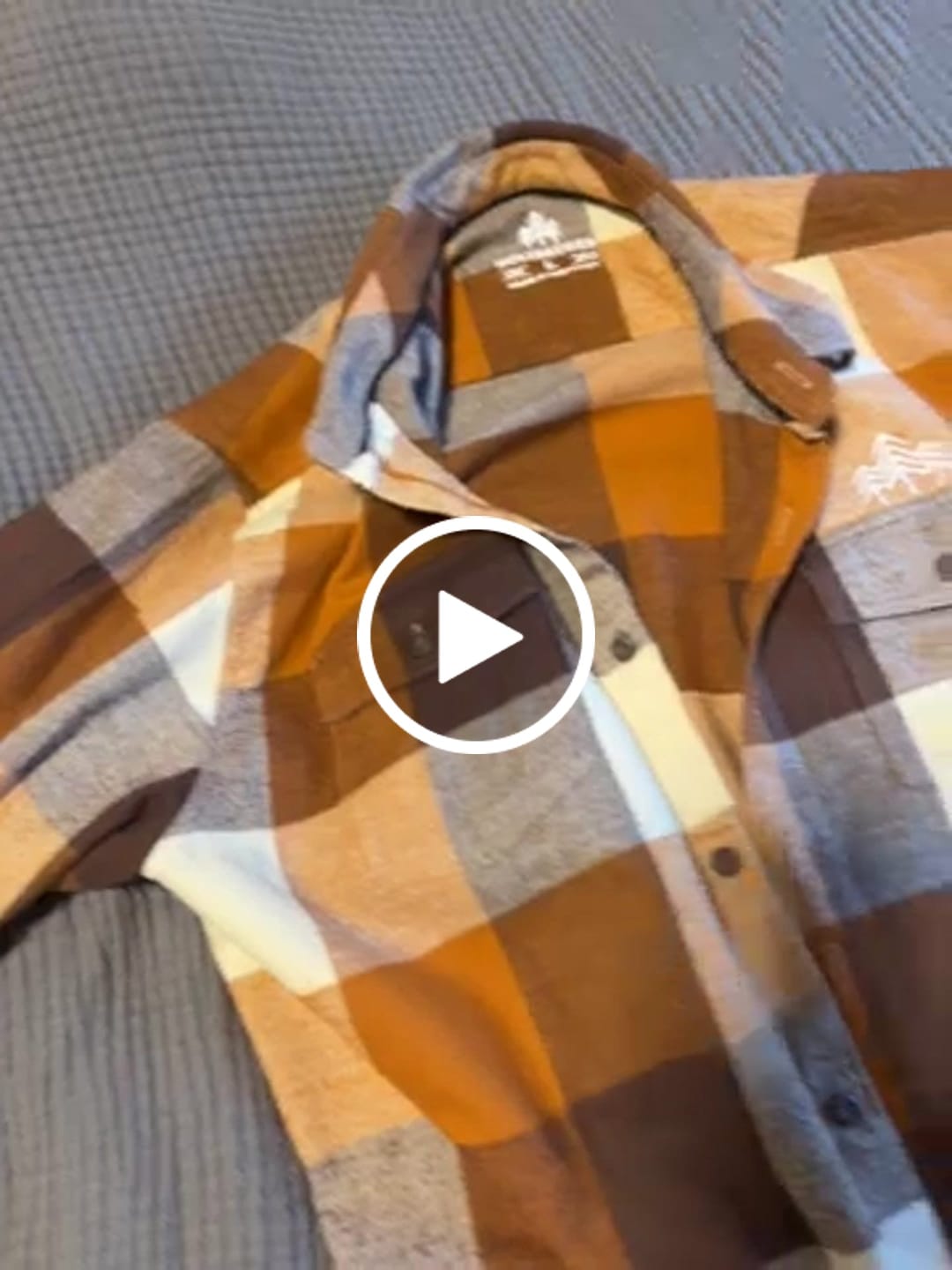 Customer video review of Holzbrüder® Unisex Flanellhemd - Dune