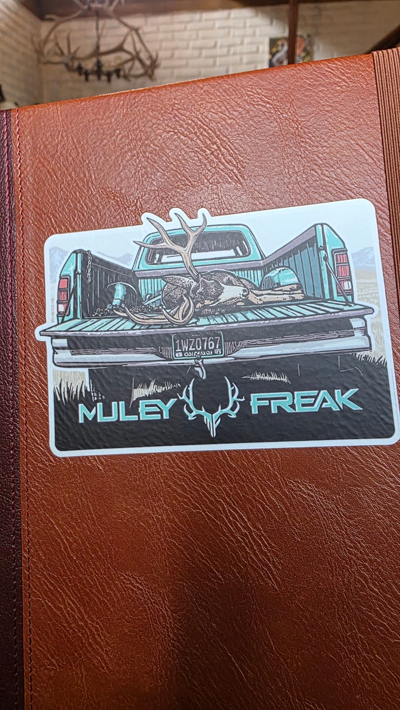 Customer photo review of Buck in a Truck Sticker