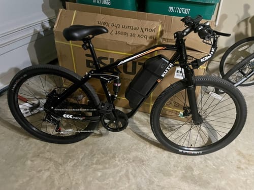 Customer photo review of Eskute® M200F 27.5" Full Suspension Electric Bike