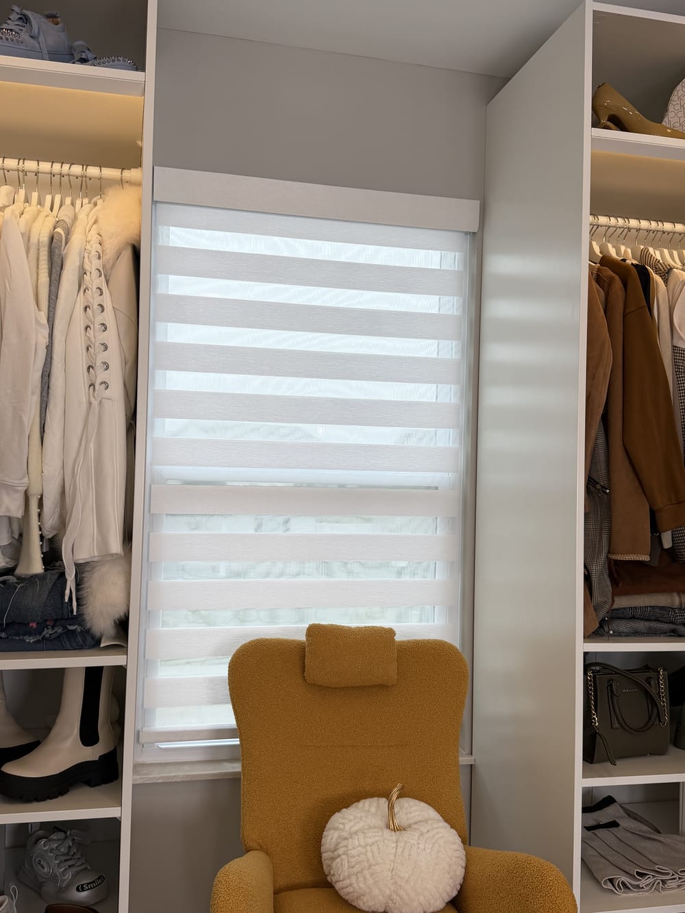 Customer photo review of Hemp Screen View Light Filtering Roller Shades