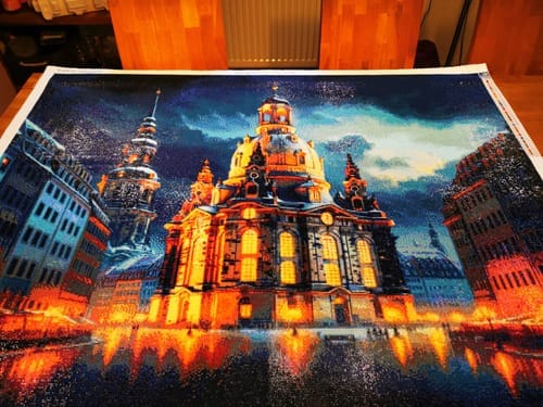 Customer photo review of Church of Our Lady in Dresden | Diamond Painting Kit