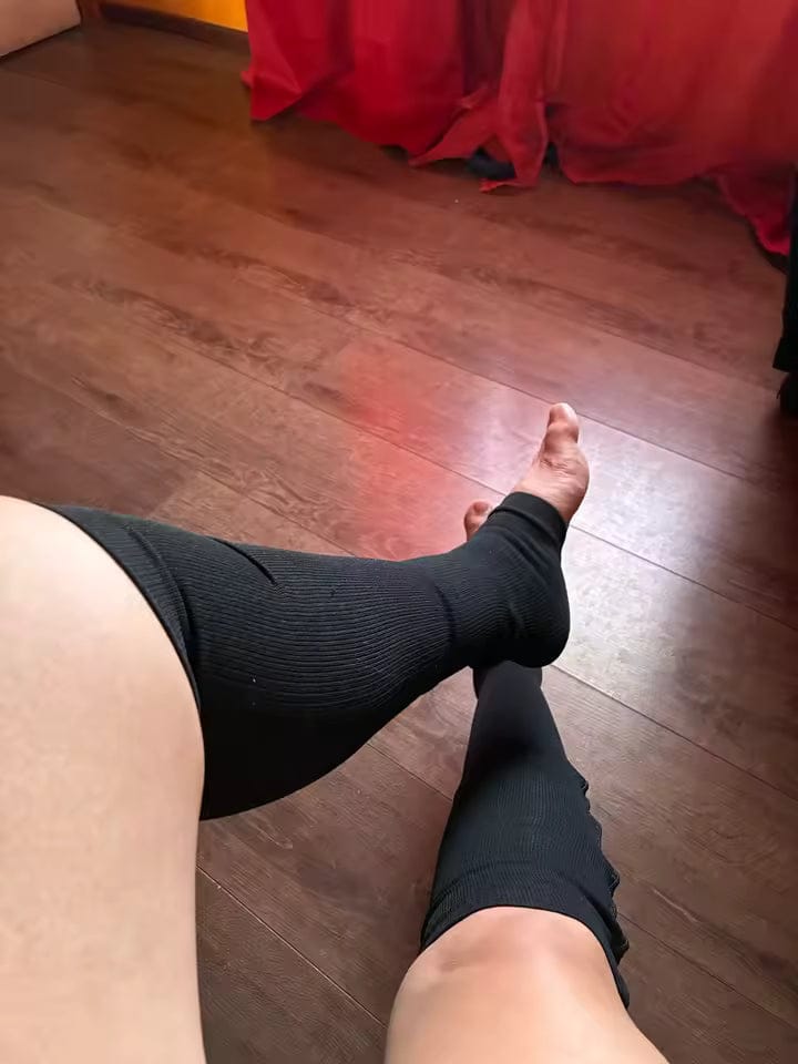 Customer photo review of Støttestrømper med glidelås