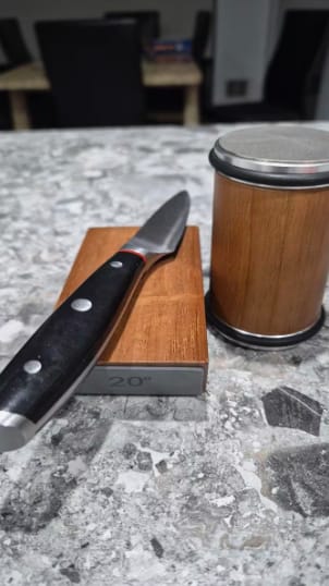 Customer photo review of Rolling Knife Sharpener
