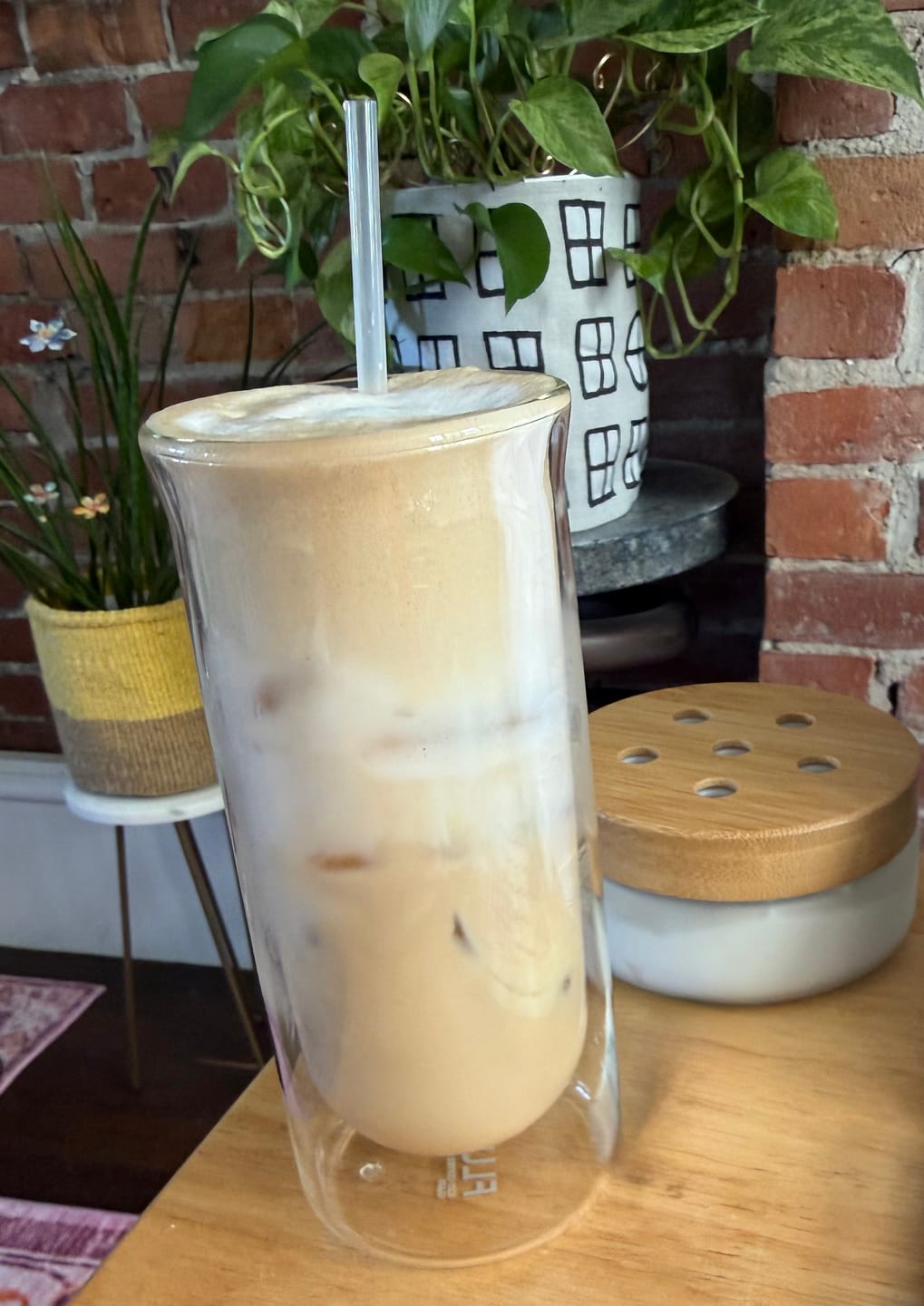 Customer photo review of FLUR Iced Coffee Glasses