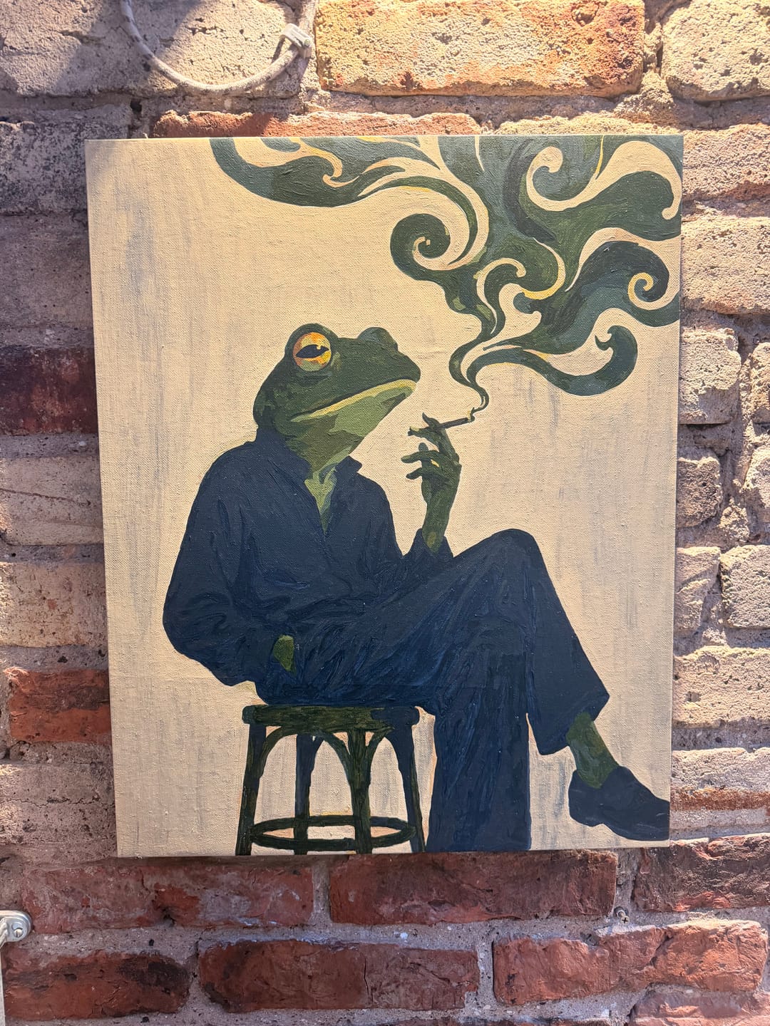 Customer photo review of Mr. Frog | Paint by Number