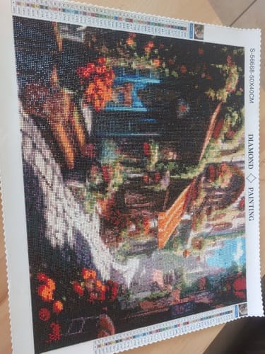 Customer photo review of Mediterranean Whispers (DP-7675) | Diamond Painting Kit
