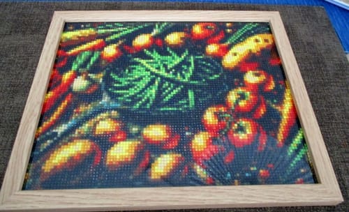 Customer photo review of Mixed Vegetables | Diamond Painting Kit