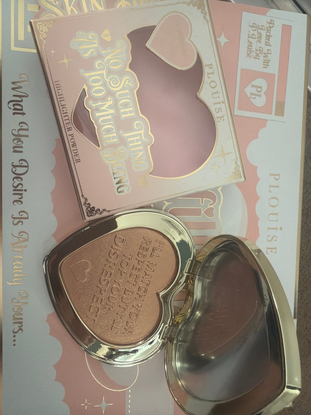 Customer photo review of Skin Bling Baked Highlighter Powder