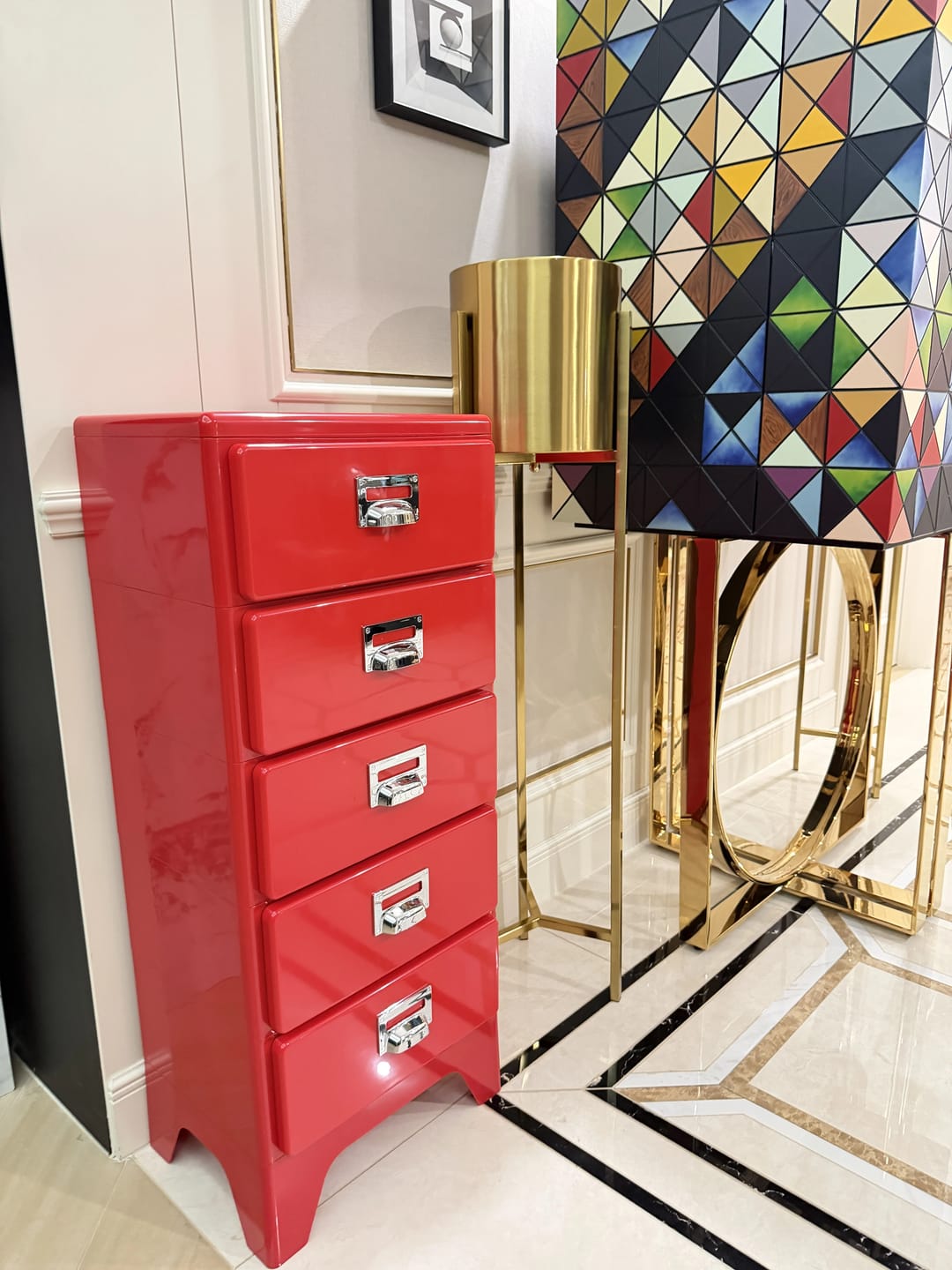 Customer photo review of KKUSO ABS 5-DRAWER CABINET - MILO CHERRY RED