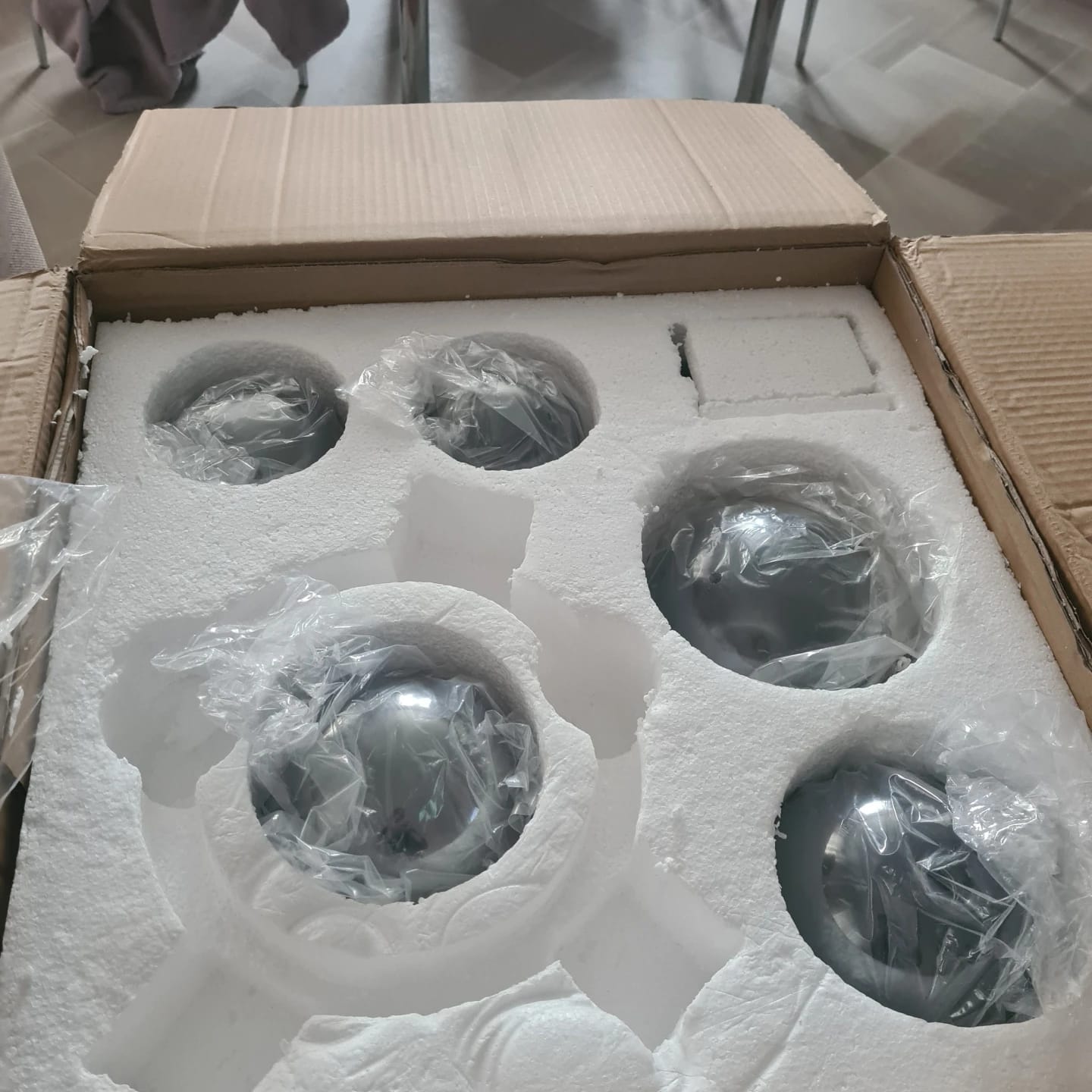 Customer photo review of Glass Chandelier for Living Room, Globe Cluster, 78 cm