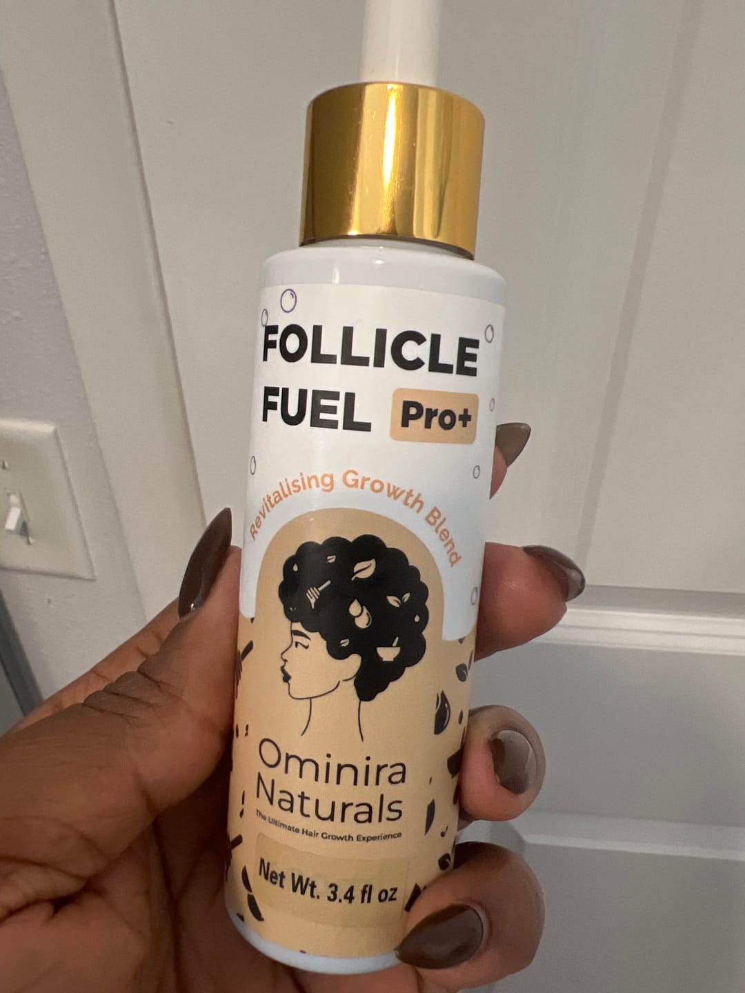 Customer photo review of Follicle Fuel Pro+ Growth Potion (Extra Strength)