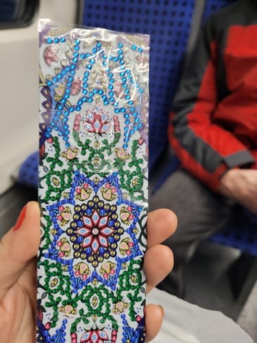 Customer photo review of Decorative Designs | Diamond Painting Bookmarks