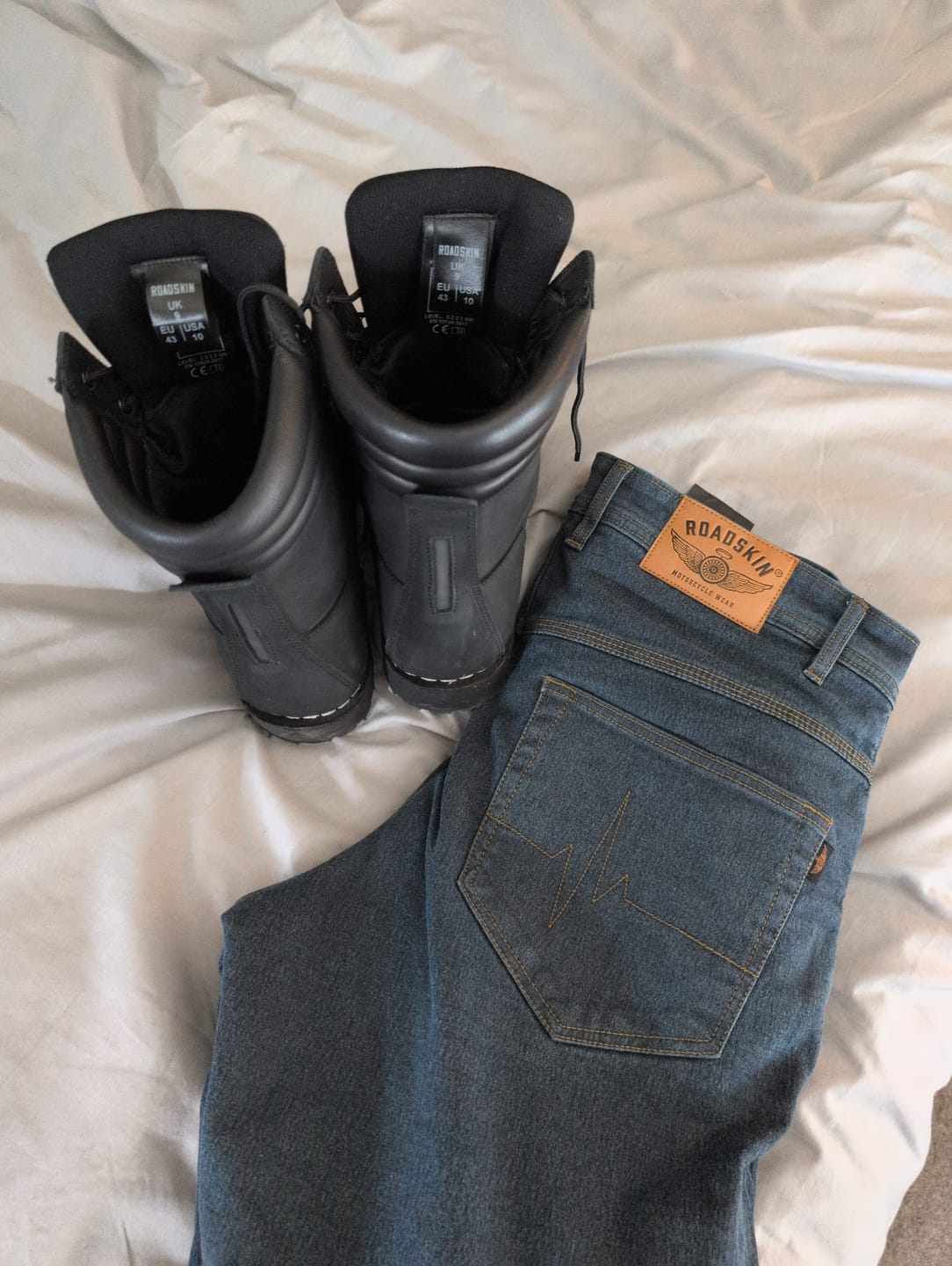 Customer photo review of Paranoid X AAA Armoured Kevlar Motorcycle Jeans