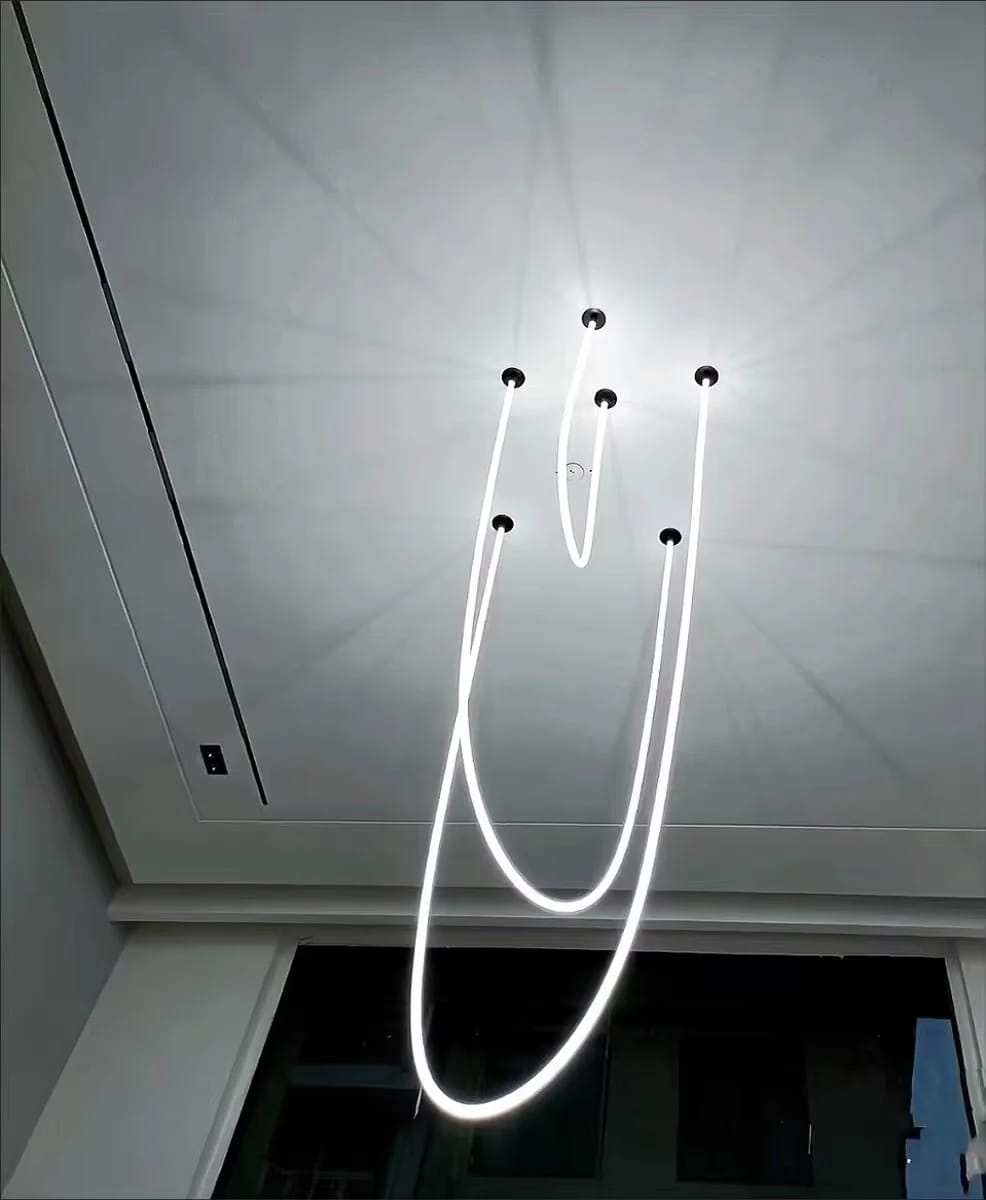 Customer photo review of Neon Rope Ceiling Light for Living Room, LED Tube, 100 to 300 cm