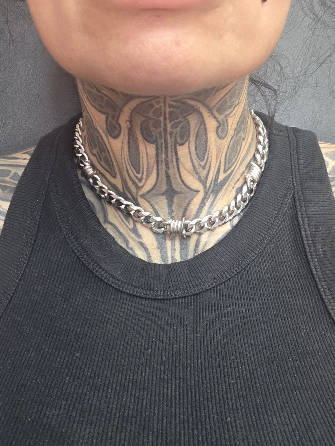 Customer photo review of 9mm Barb Wire Cuban Chain
