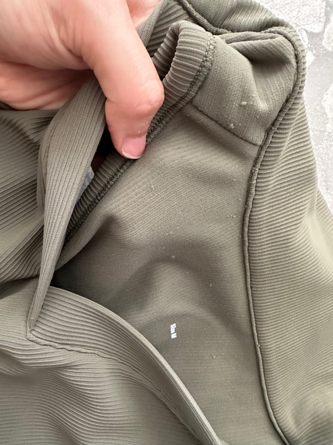Customer photo review of Sculpted Ease Padded Polo Tank