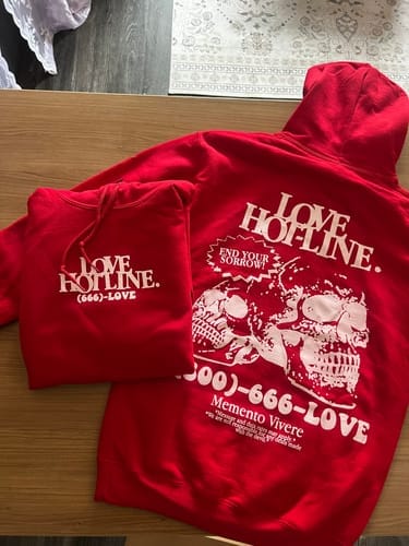 Customer photo review of Love Hot-Line Hoodie Red