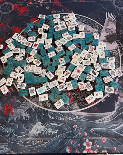 Customer photo review of Imperial Lotus Teal Tiles & Imperial Bloom Mat Bundle