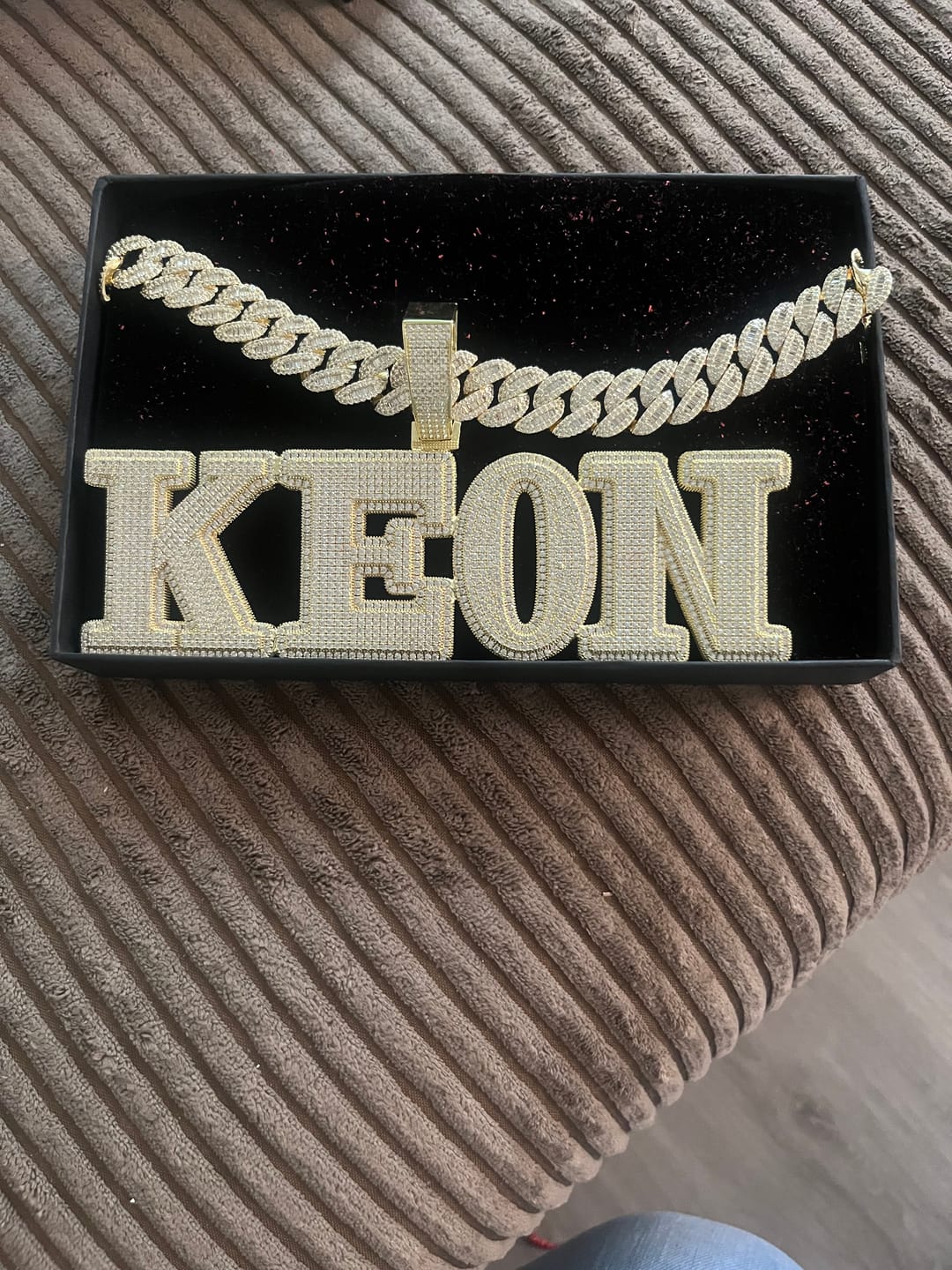Customer photo review of Bossy Custom Nameplate
