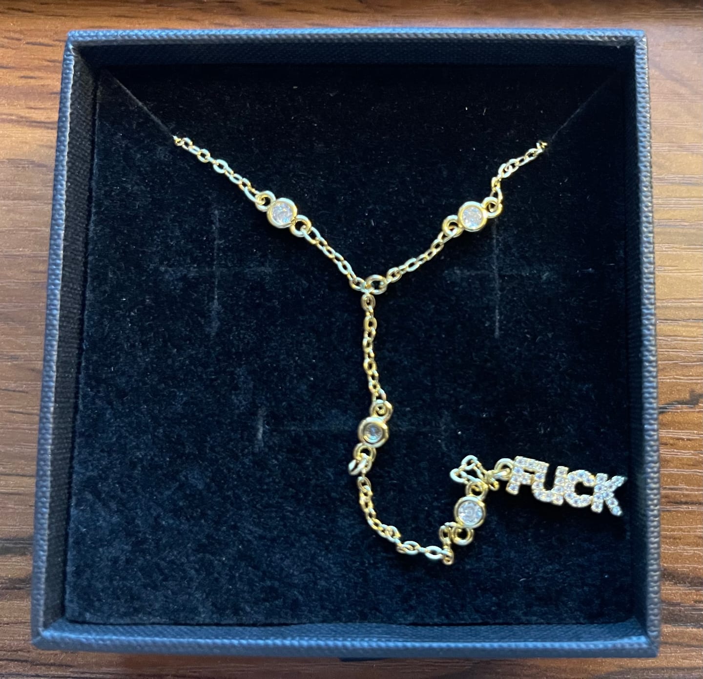 Customer photo review of Fuck Necklace