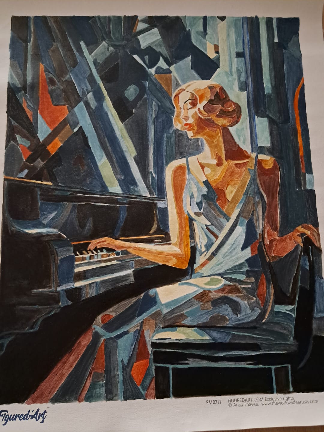 Customer photo review of Femme au Piano Art Déco