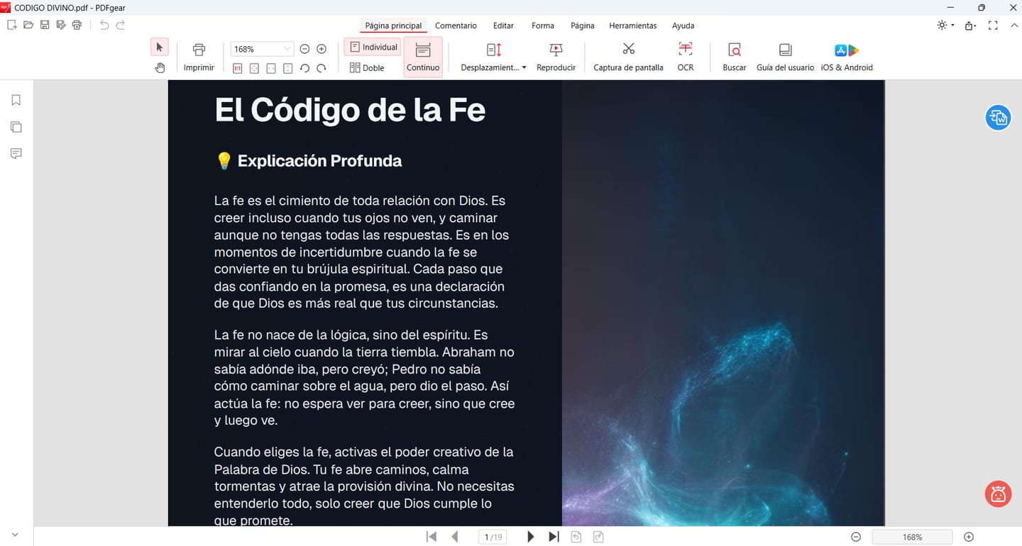 Customer photo review of Ebook Codigo Divino