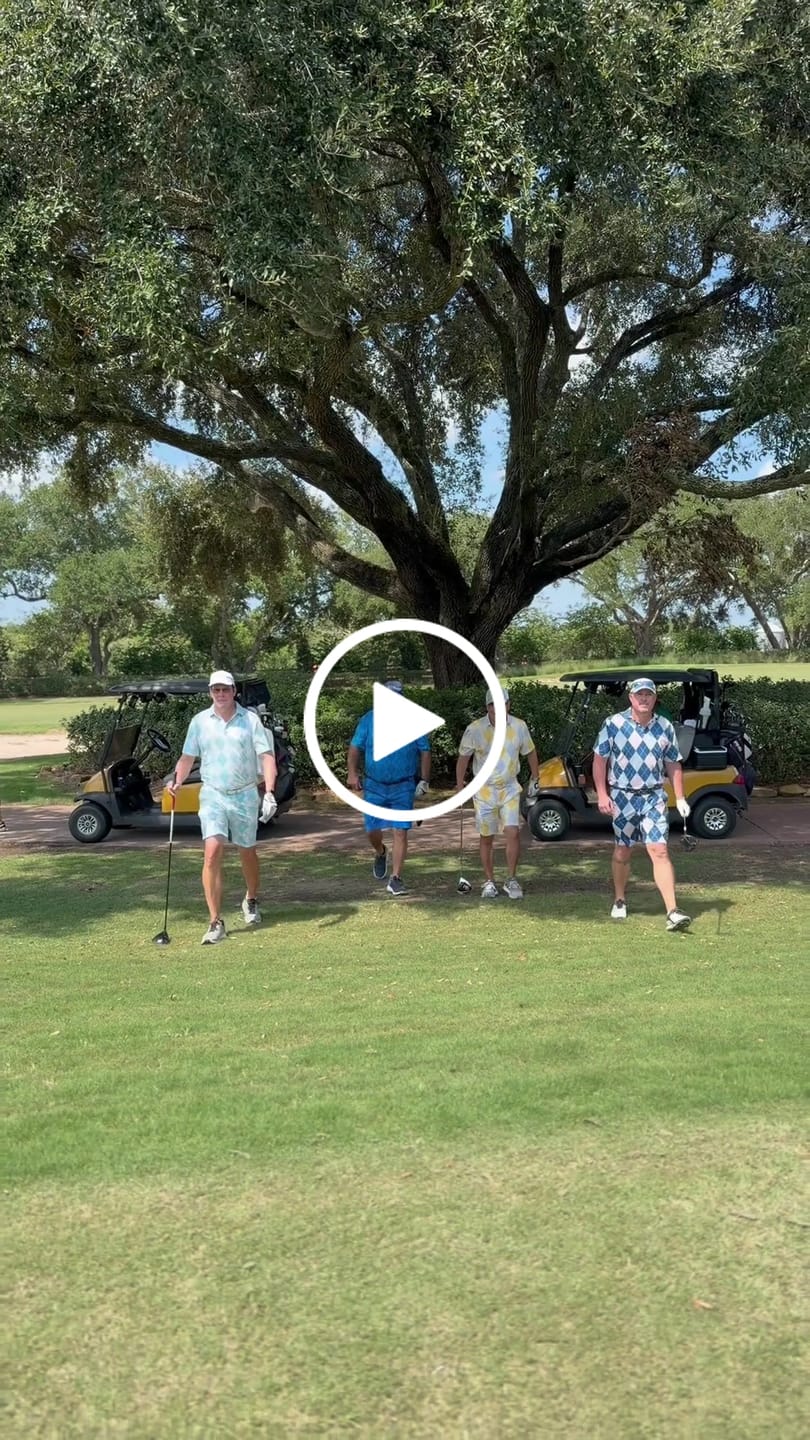 Customer video review of Men's Golf Set Polo+Shorts Yollow Argyle