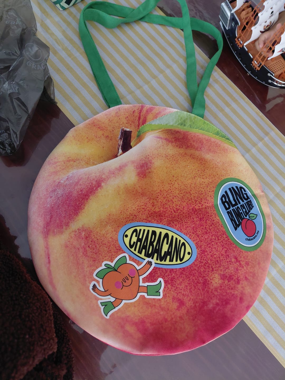 Customer photo review of The Apricot Bag