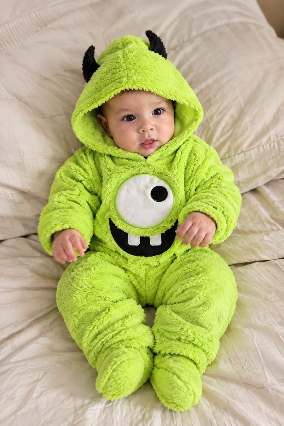 Customer photo review of CozyCuties™ Baby & Toddler Monster Jumpsuit