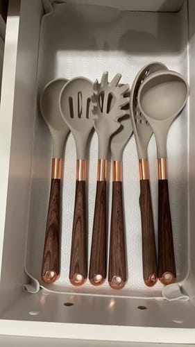 Customer photo review of Silicone Cooking Utensil Set
